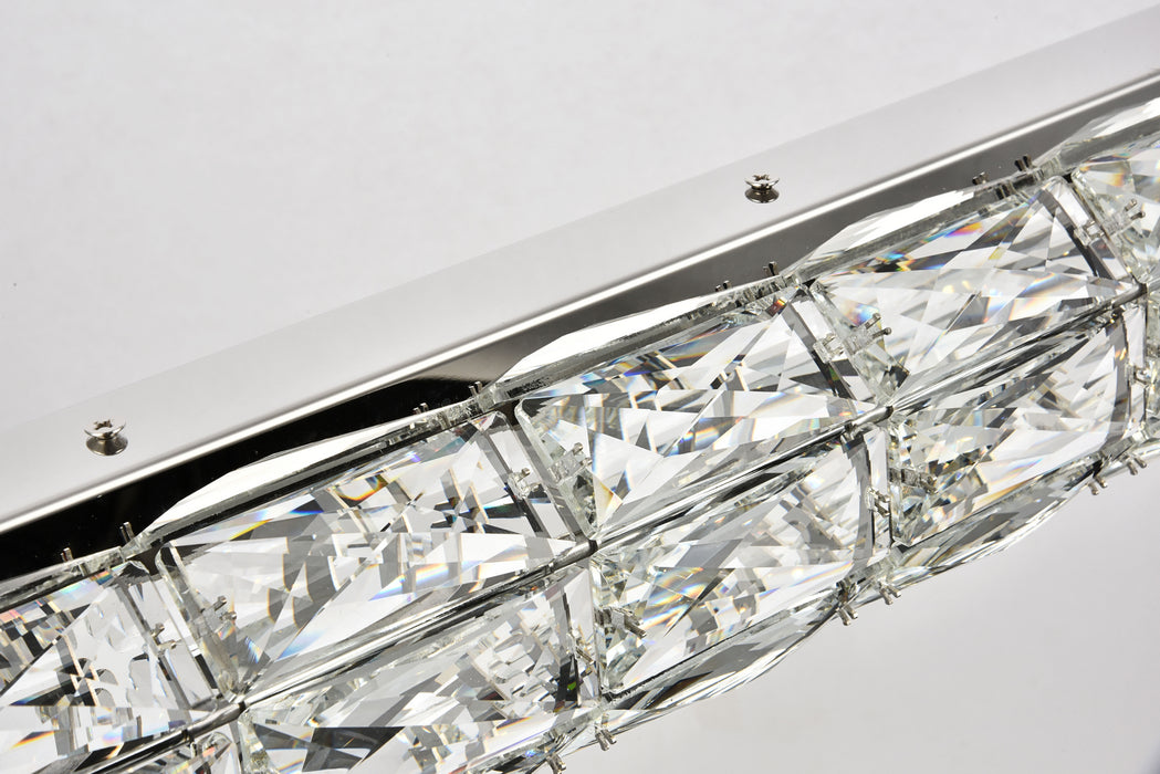 Elegant Lighting 3501D42C LED Chandelier, Chrome