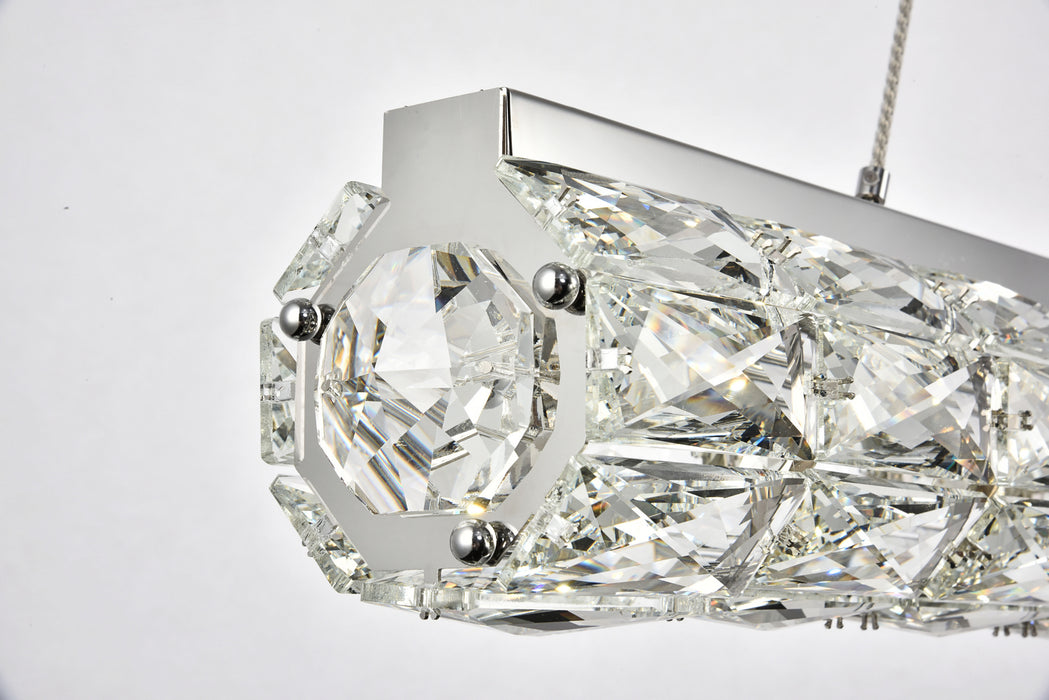 Elegant Lighting 3501D42C LED Chandelier, Chrome