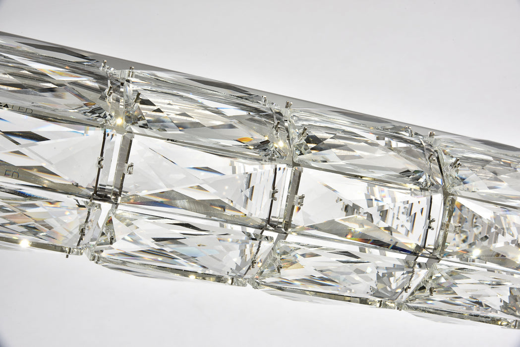 Elegant Lighting 3501D42C LED Chandelier, Chrome