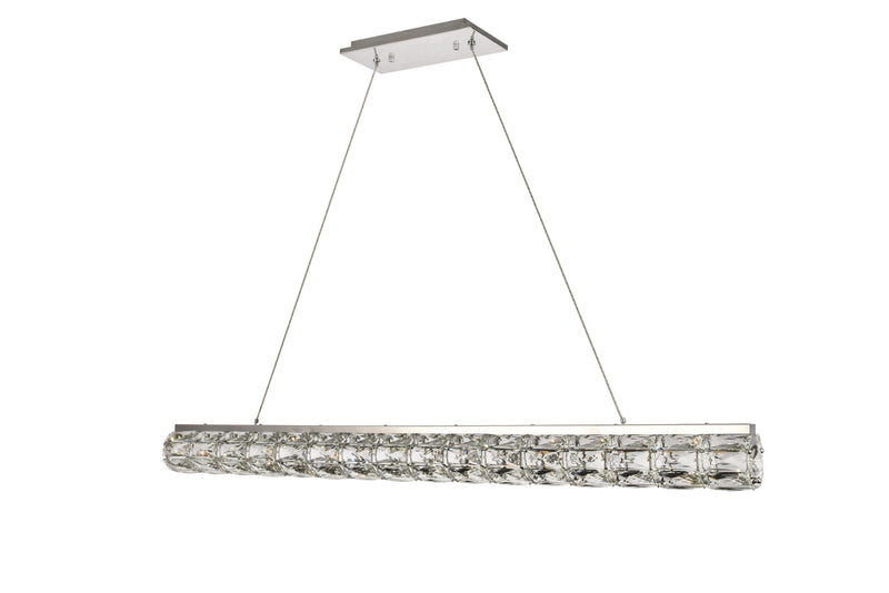 Elegant Lighting 3501D48C LED Chandelier, Chrome