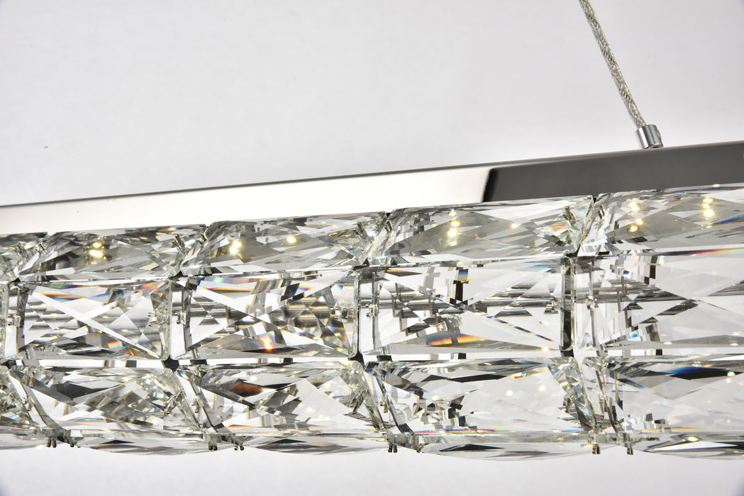 Elegant Lighting 3501D48C LED Chandelier, Chrome