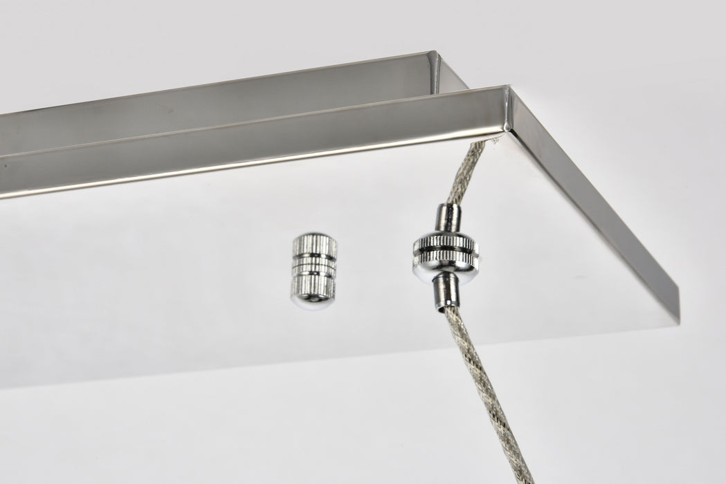 Elegant Lighting 3501D48C LED Chandelier, Chrome