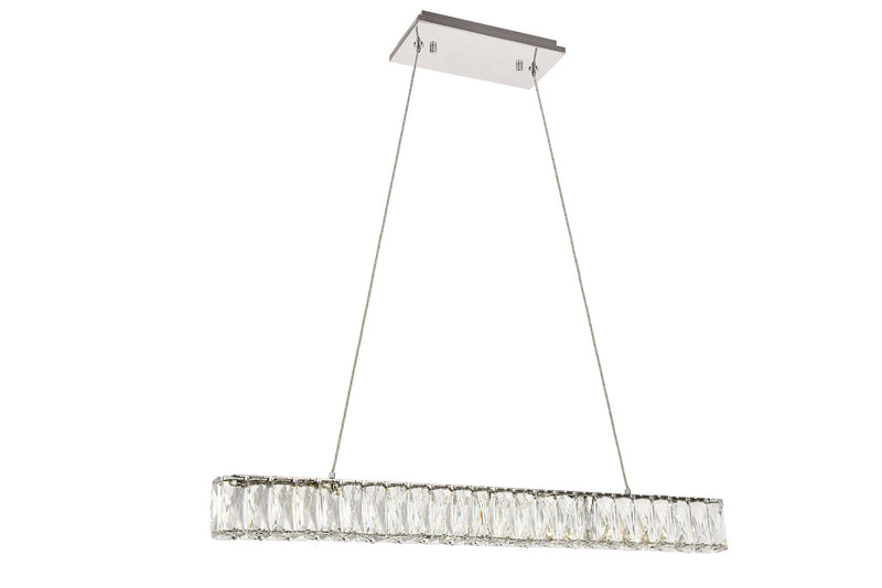 Elegant Lighting 3502D31C LED Chandelier, Chrome