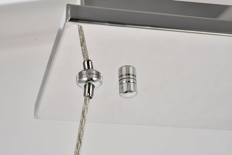 Elegant Lighting 3502D31C LED Chandelier, Chrome