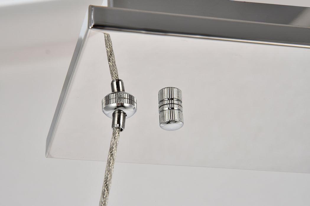 Elegant Lighting 3502D31C LED Chandelier, Chrome