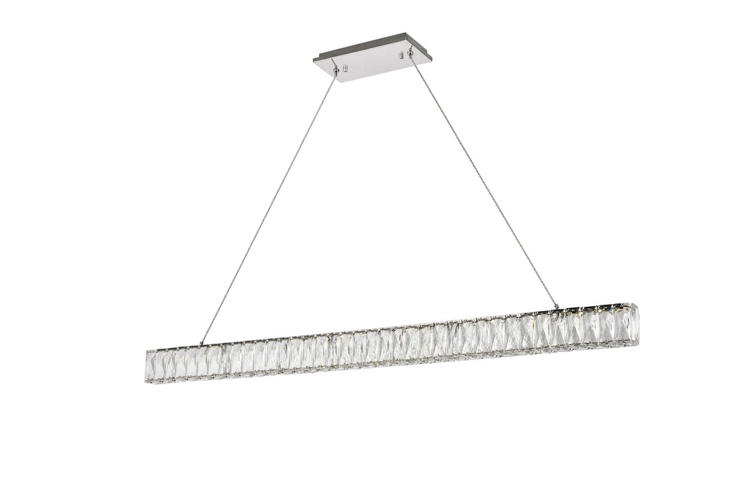 Elegant Lighting 3502D47C LED Chandelier, Chrome