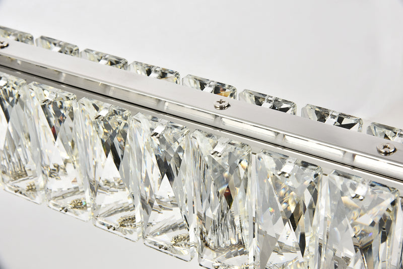 Elegant Lighting 3502D47C LED Chandelier, Chrome