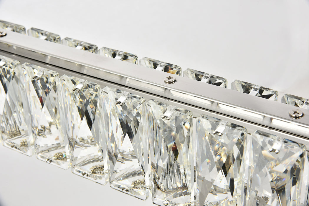 Elegant Lighting 3502D47C LED Chandelier, Chrome