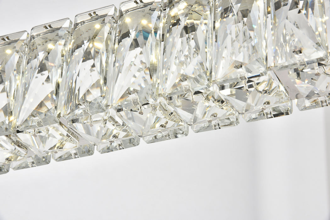 Elegant Lighting 3502D47C LED Chandelier, Chrome