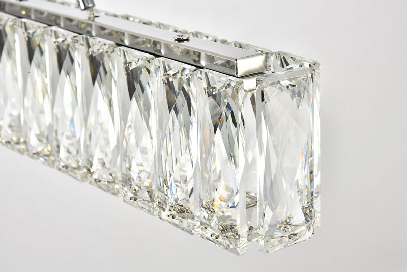 Elegant Lighting 3502D47C LED Chandelier, Chrome