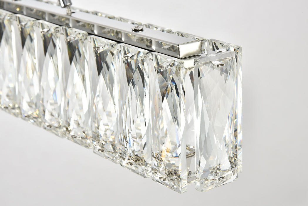 Elegant Lighting 3502D47C LED Chandelier, Chrome