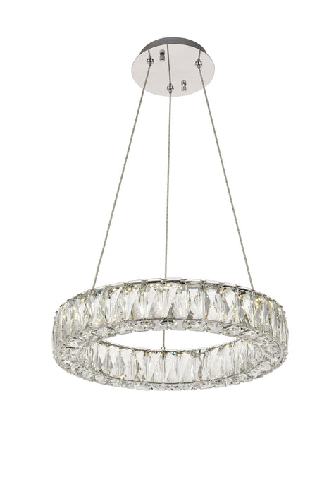 Elegant Lighting 3503D17C LED Chandelier, Chrome
