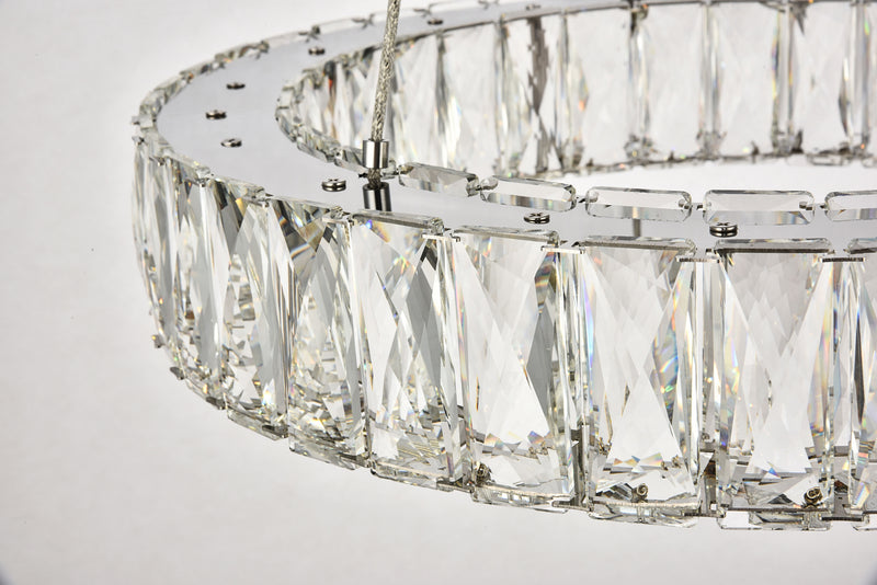 Elegant Lighting 3503D17C LED Chandelier, Chrome