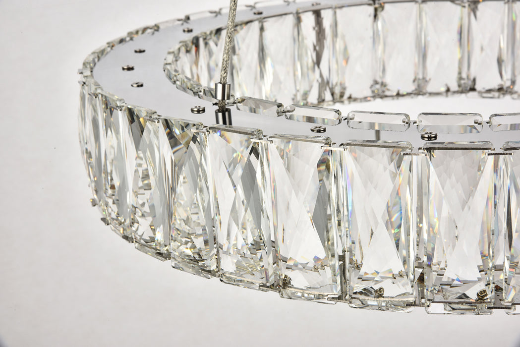 Elegant Lighting 3503D17C LED Chandelier, Chrome