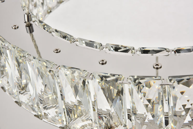 Elegant Lighting 3503D17C LED Chandelier, Chrome