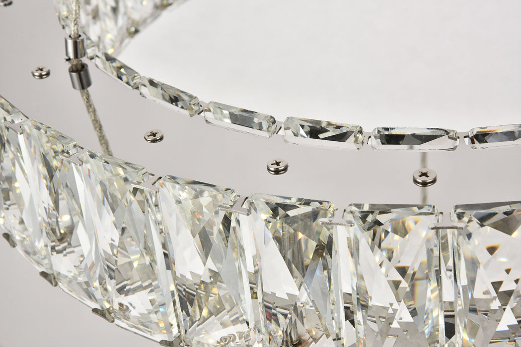 Elegant Lighting 3503D17C LED Chandelier, Chrome