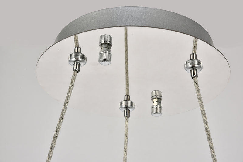 Elegant Lighting 3503D17C LED Chandelier, Chrome