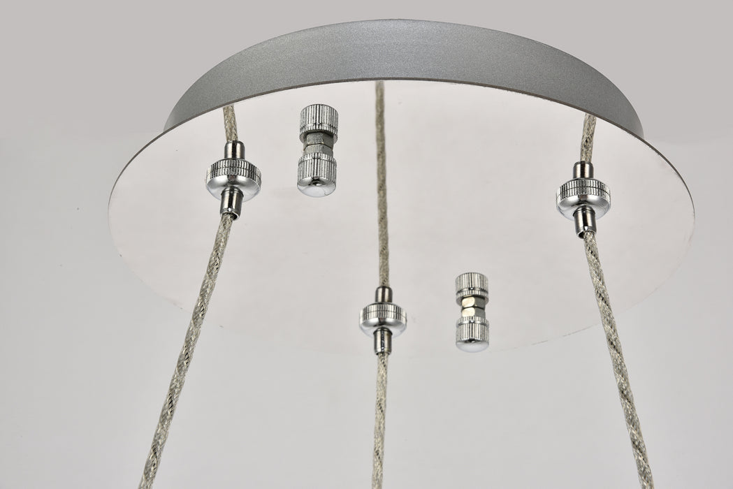 Elegant Lighting 3503D17C LED Chandelier, Chrome