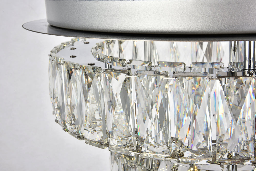 Elegant Lighting 3503F18L2C LED Flush Mount, Chrome