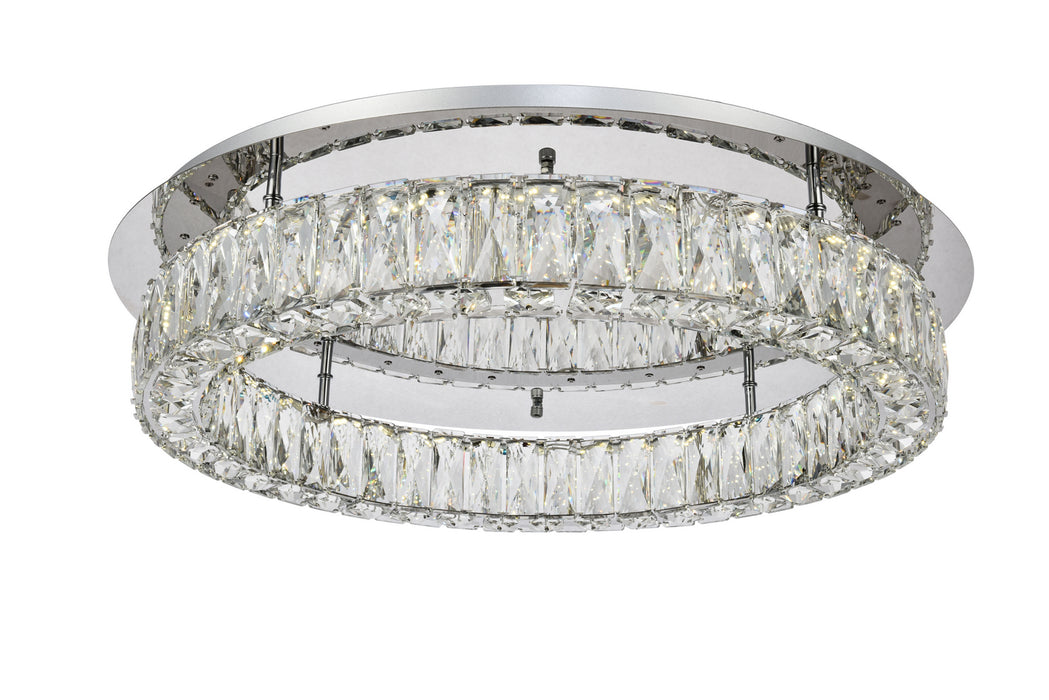 Elegant Lighting 3503F26C LED Flush Mount, Chrome