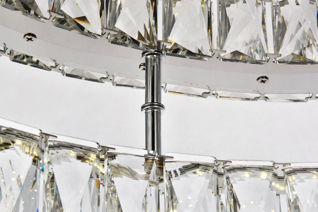 Elegant Lighting 3503F26C LED Flush Mount, Chrome