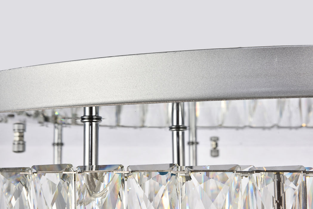 Elegant Lighting 3503F26L2C LED Flush Mount, Chrome