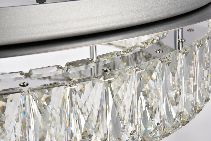 Elegant Lighting 3503F26L2C LED Flush Mount, Chrome