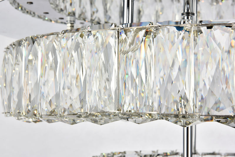 Elegant Lighting 3503F26L2C LED Flush Mount, Chrome
