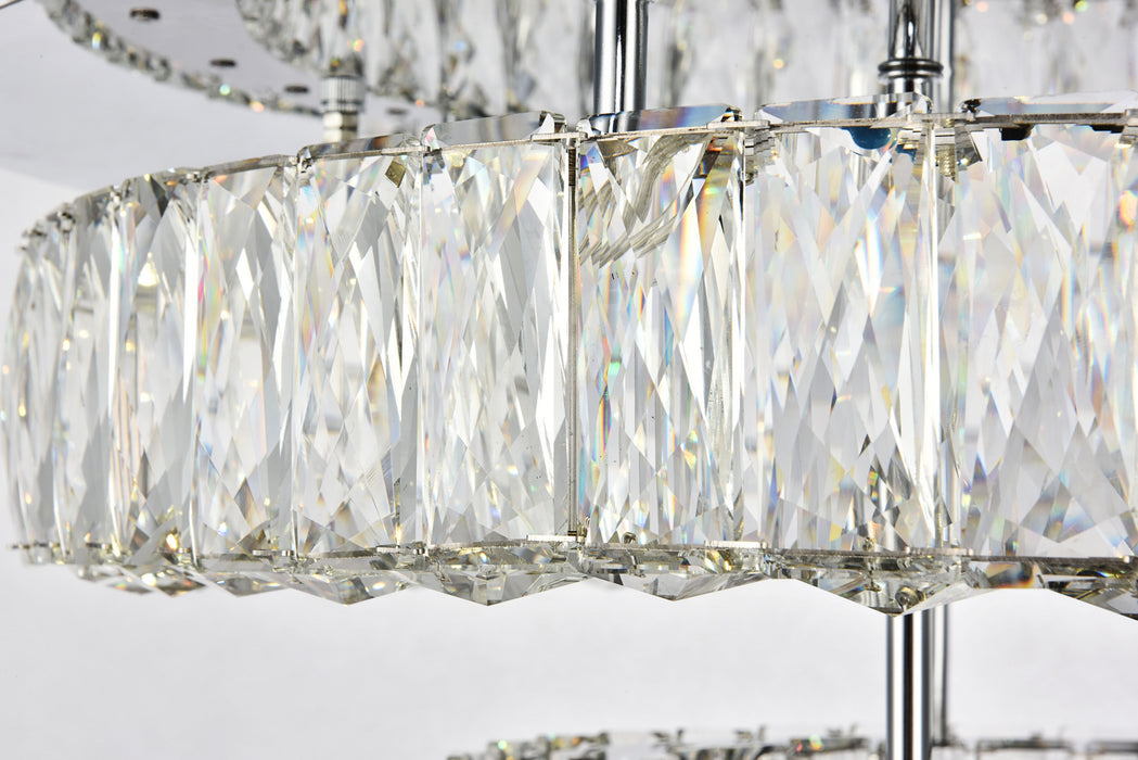 Elegant Lighting 3503F26L2C LED Flush Mount, Chrome