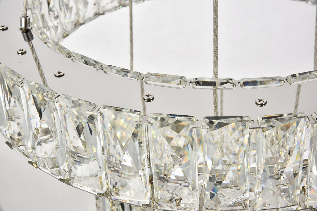 Elegant Lighting 3503G18C LED Chandelier, Chrome