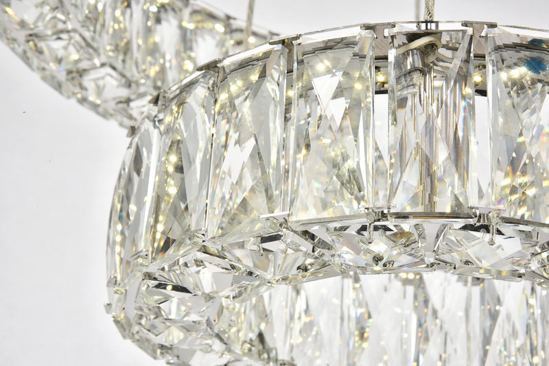 Elegant Lighting 3503G18C LED Chandelier, Chrome