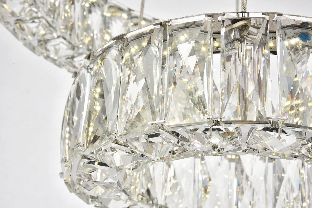 Elegant Lighting 3503G18C LED Chandelier, Chrome