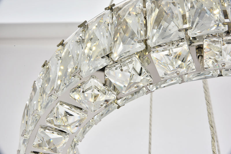 Elegant Lighting 3503G18C LED Chandelier, Chrome