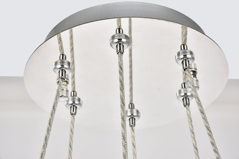 Elegant Lighting 3503G18C LED Chandelier, Chrome