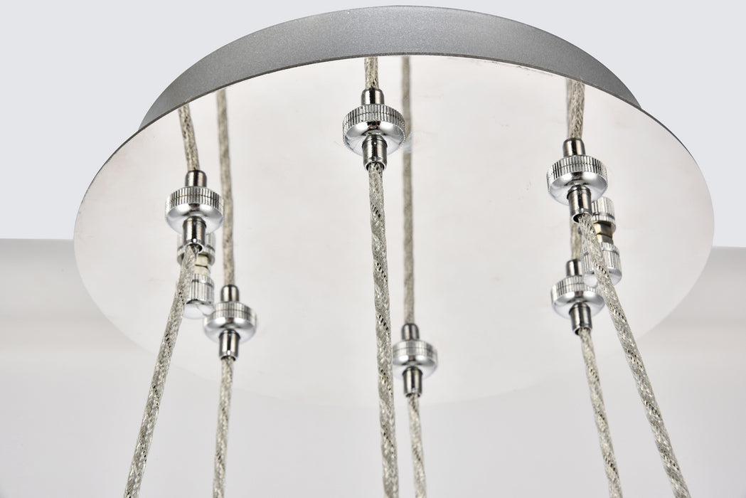 Elegant Lighting 3503G18C LED Chandelier, Chrome