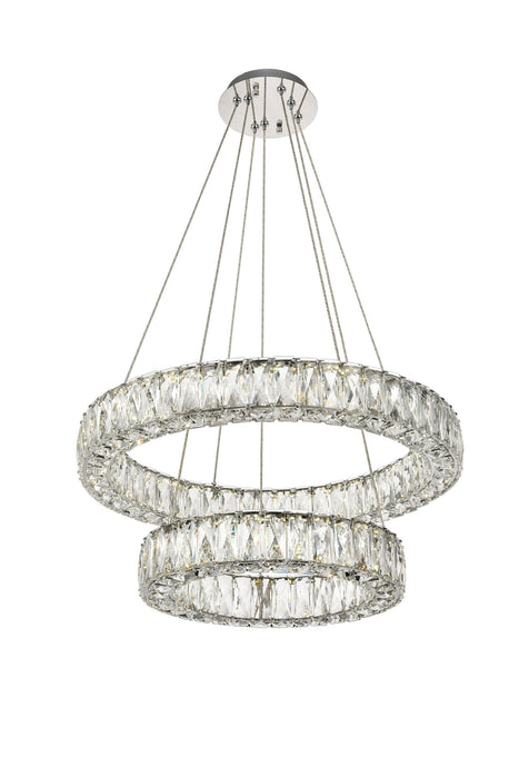 Elegant Lighting 3503G24C LED Chandelier, Chrome