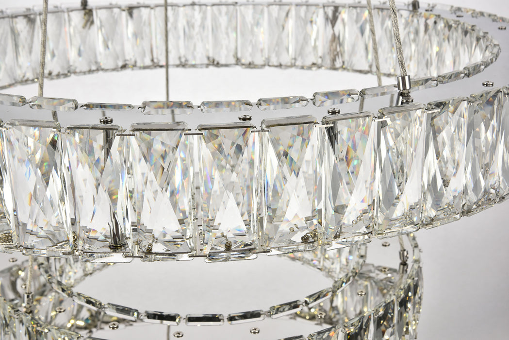 Elegant Lighting 3503G24C LED Chandelier, Chrome