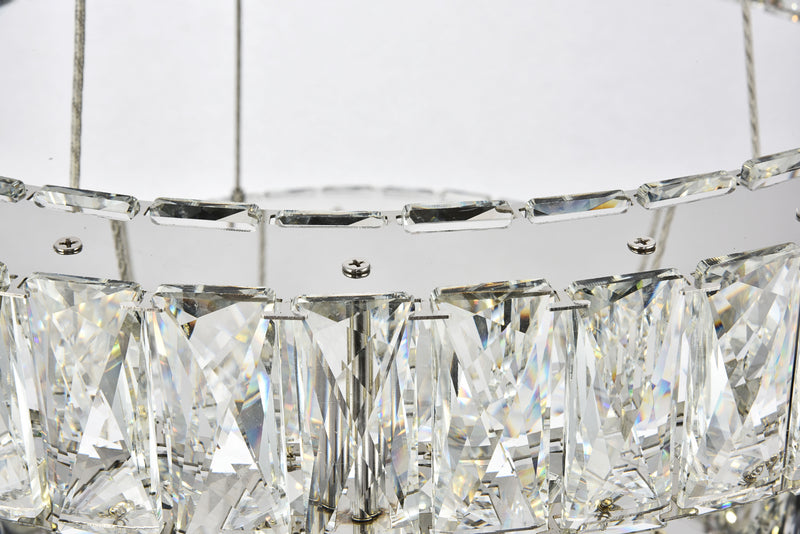 Elegant Lighting 3503G24C LED Chandelier, Chrome