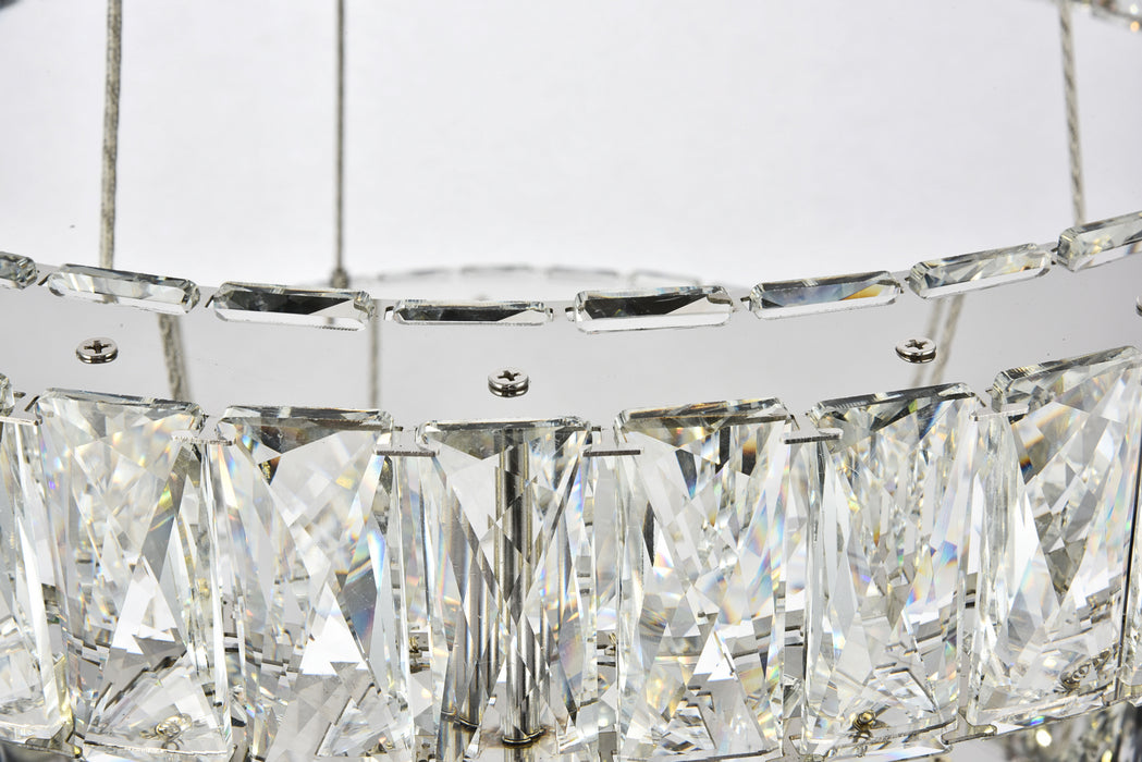 Elegant Lighting 3503G24C LED Chandelier, Chrome