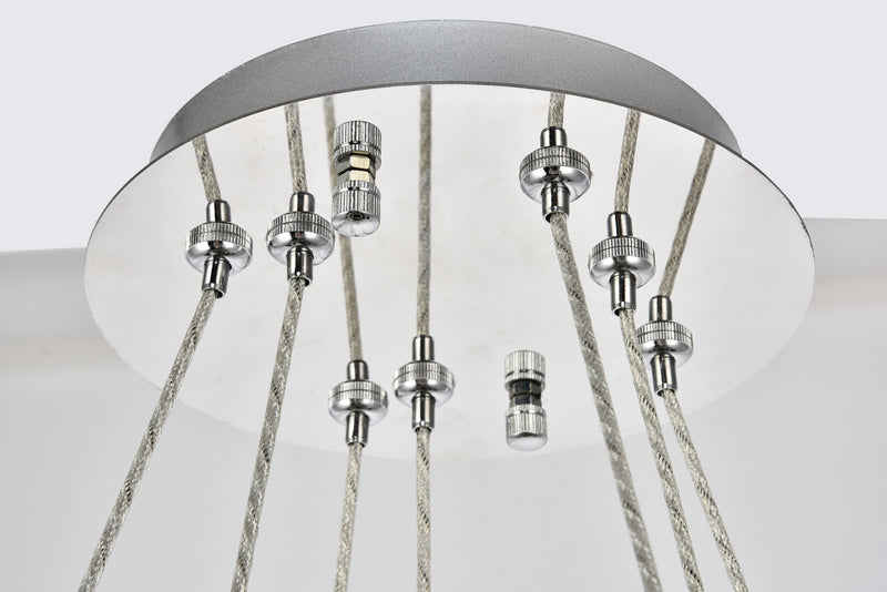 Elegant Lighting 3503G24C LED Chandelier, Chrome