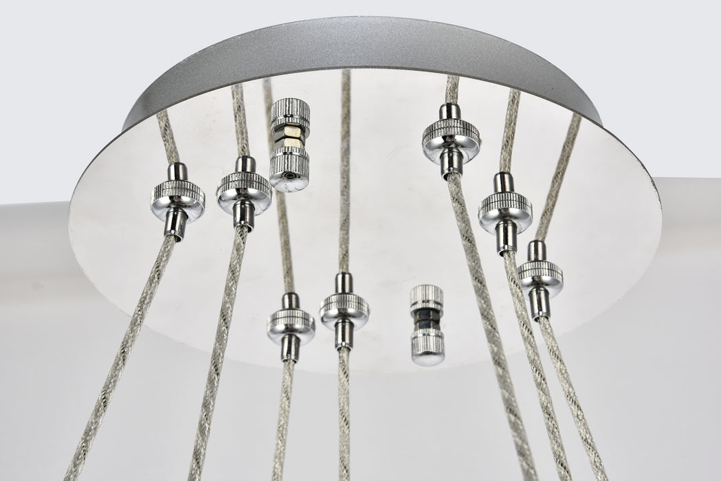 Elegant Lighting 3503G24C LED Chandelier, Chrome