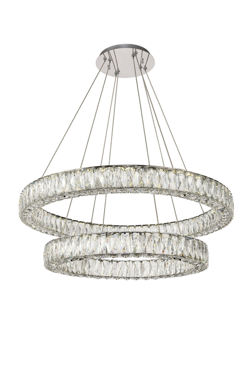 Elegant Lighting 3503G32C LED Chandelier, Chrome