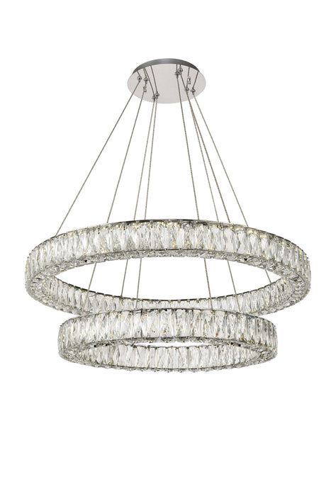 Elegant Lighting 3503G32C LED Chandelier, Chrome