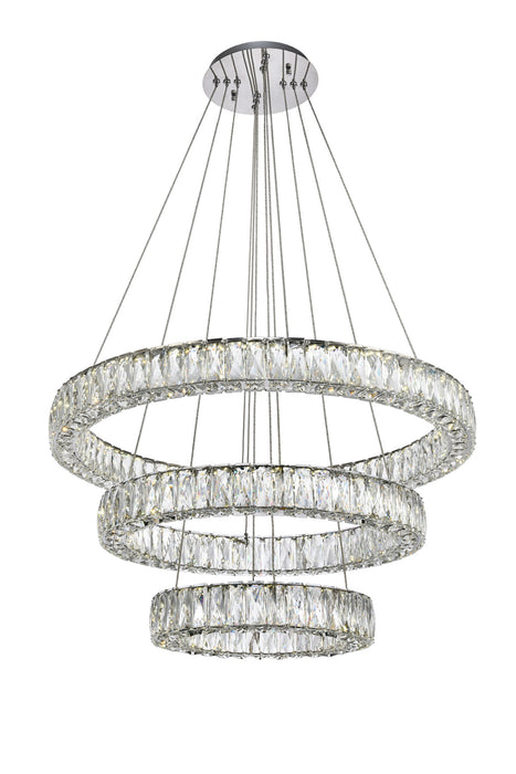 Elegant Lighting 3503G3LC LED Chandelier, Chrome