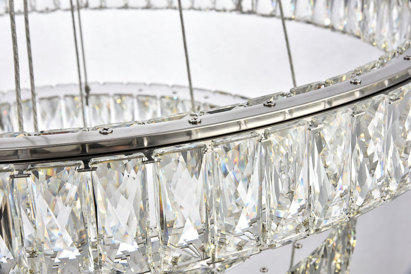 Elegant Lighting 3503G3LC LED Chandelier, Chrome
