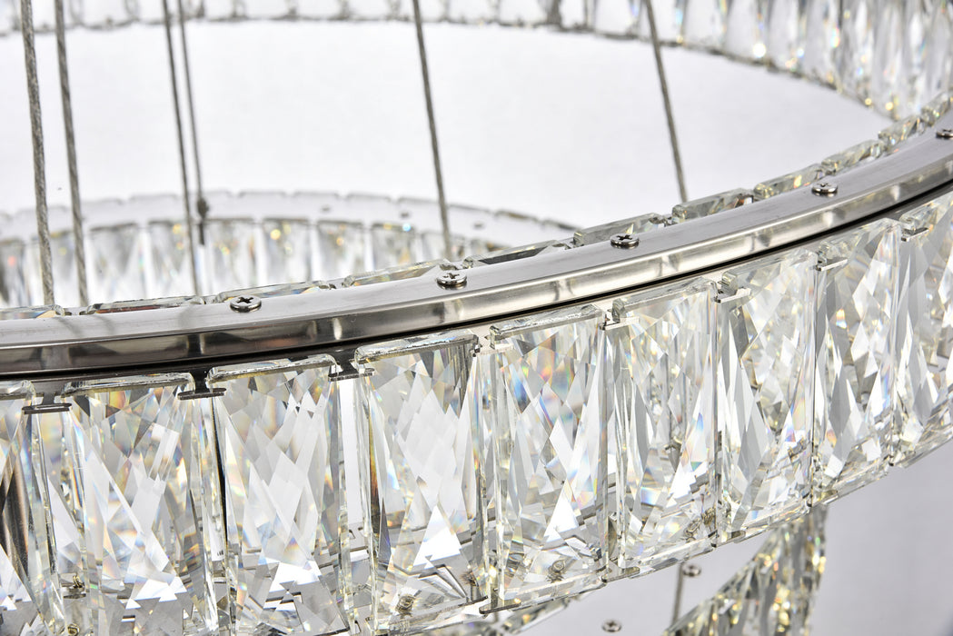 Elegant Lighting 3503G3LC LED Chandelier, Chrome