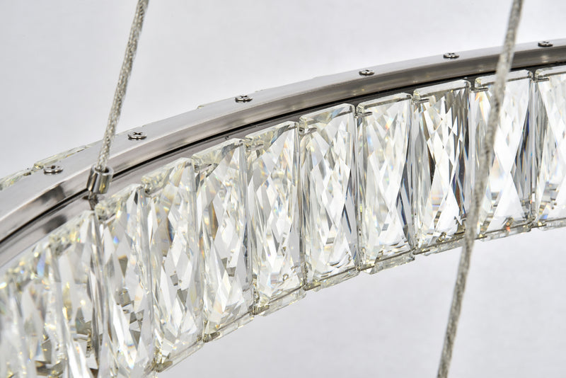 Elegant Lighting 3503G3LC LED Chandelier, Chrome