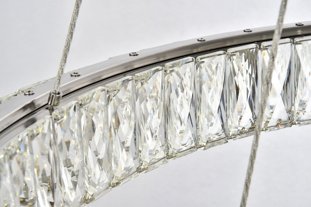 Elegant Lighting 3503G3LC LED Chandelier, Chrome