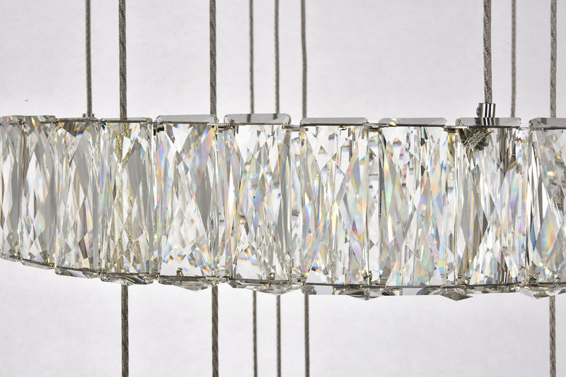 Elegant Lighting 3503G5LC LED Chandelier, Chrome