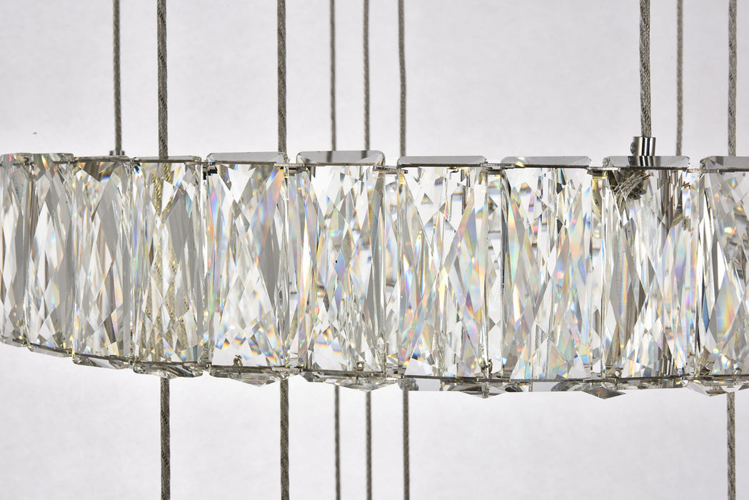 Elegant Lighting 3503G5LC LED Chandelier, Chrome